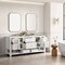 James Martin Vanities Breckenridge 72in Double Vanity, Bright White w/ 3 CM Ethereal Noctis Top 330-V72-BW-3ENC - alternate 5